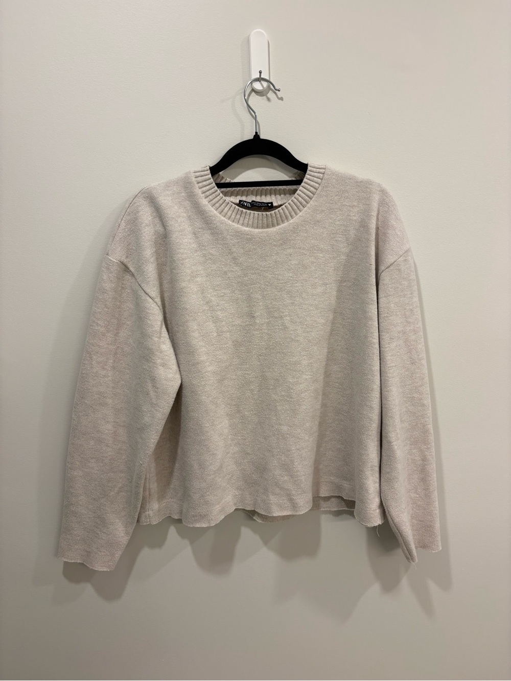 Zara Crewneck Sweater - Light Cream